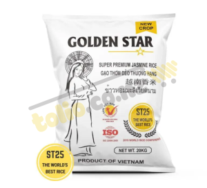 Gạo thơm thượng hạng ST25 GOLDEN STAR 20KG