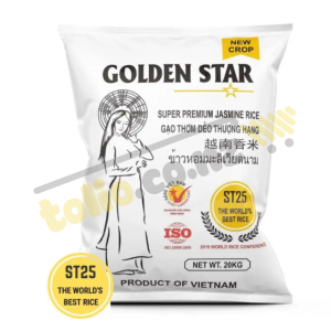 Gạo thơm thượng hạng ST25 GOLDEN STAR 20KG