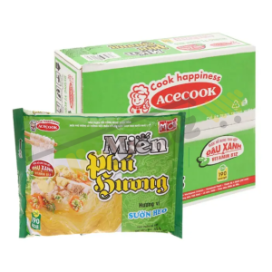 Thùng 24 gói miến Phú Hương sườn heo gói 56g