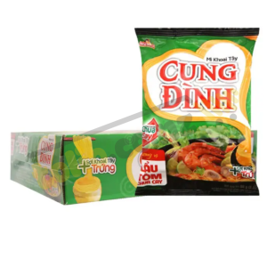 Thùng 30 gói mì khoai tây Cung Đình lẩu tôm chua cay 80g
