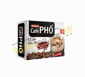 Cà phê Phố đen đá hộp 10 gói x 16g