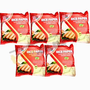 Set 5 gói bánh tráng chả giò Gia Bảo 22cm 400g