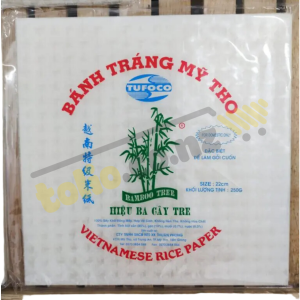 Bánh tráng vuông 22cm 340g Ba Cây Tre