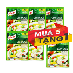 [Mua 5 tặng 1] Set 6 gói gia vị hoàn chỉnh canh chua Knorr 30g