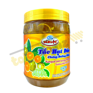 Tắc hạt đác chưng đường phèn Tấn Lộc hũ 900g