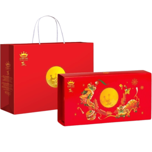 Hộp đựng 2 bánh trung thu Kinh Đô (kèm túi giấy)