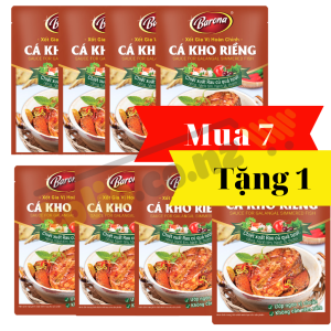 [Mua 7 tặng 1] Set 8 gói xốt cá kho riềng Barona gói 80g