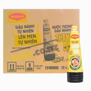 Thùng 12 chai nước tương đậu nành Maggi dịu nhẹ chai 700ml
