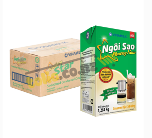 Thùng 12 hộp sữa đặc có đường Ngôi sao Phương Nam hộp 1.284 kg