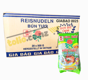 Thùng 20 gói bún tươi Gia Bảo 500g