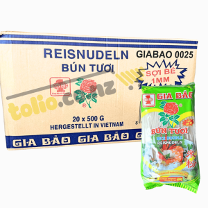 Thùng 20 gói bún tươi Gia Bảo 500g