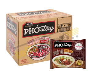 Thùng 30 gói phở bò Chinsu Story 72g
