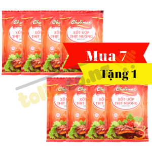 [Mua 7 tặng 1] Set 8 gói xốt ướp thịt nướng Cholimex gói 70g