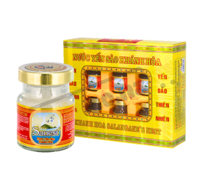 Hộp 6 lọ nước yến sào Sanest có đường lọ 70ml