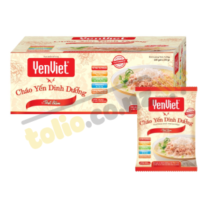 Thùng 30 gói cháo Yến dinh dưỡng YenViet vị thịt bằm 50g