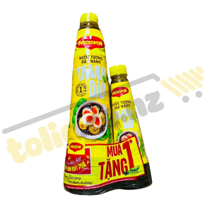 Combo nước tương đậu nành Maggi dịu nhẹ chai 700ml và chai 200ml