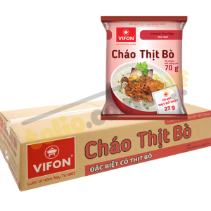 Thùng 50 gói cháo thịt bò Vifon 70g