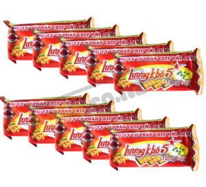 Set 10 gói lương khô tổng hợp Hải Châu 65g