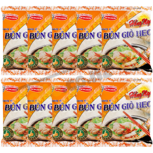Set 10 gói bún giò heo Hằng Nga 75g