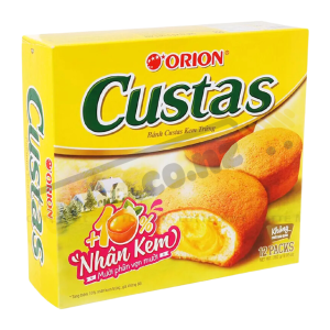 Bánh Custas Orion nhân kem trứng hộp 276g (12 cái x 23g)